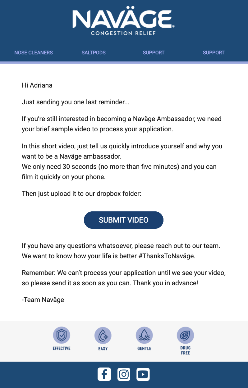 Application email 4