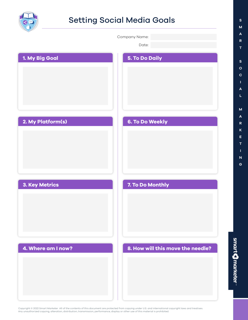 Goals worksheet